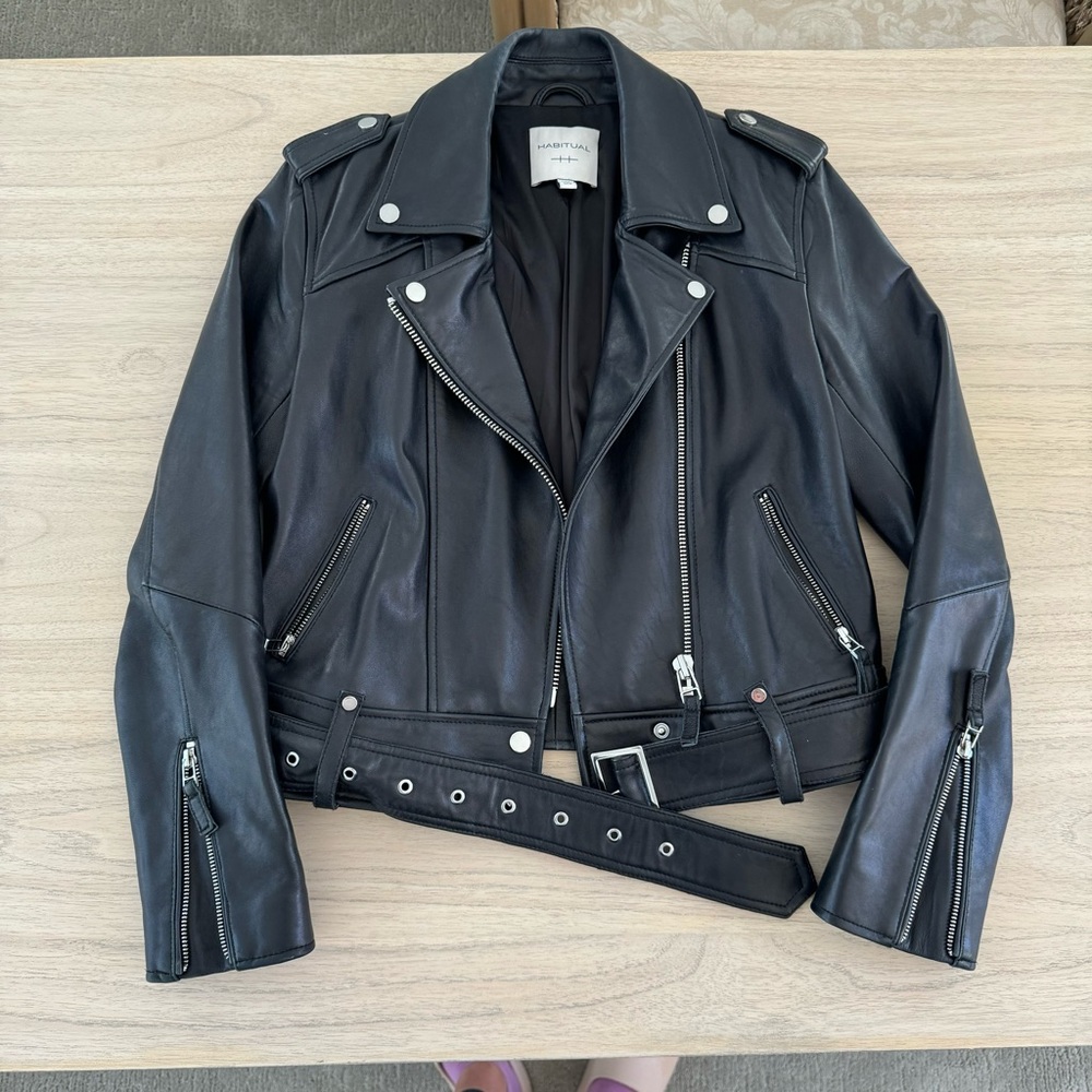 Habitual Aubrey Leather Moto Jacket
